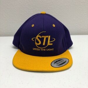 Speed The Lite STL Hat Cap Snap Back Mens OSFA Purple Yellow Adjustable Wool